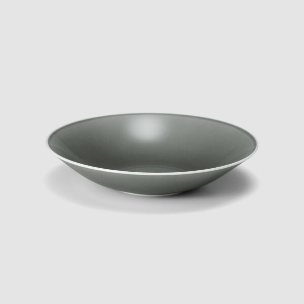 23CM DEEP PLATE (HEATHER GRAY)