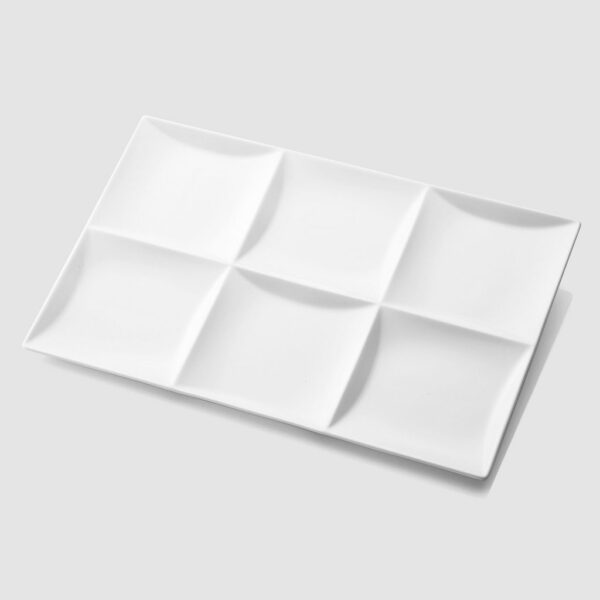 30CM SQUARE 6 DIVIDED TRAY