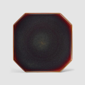 23CM OCTAGONAL PLATE (KOKUTAN)